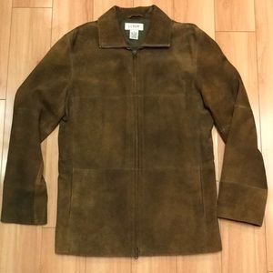 J.Crew Genuine Suede Brown Leather Jacket, Small